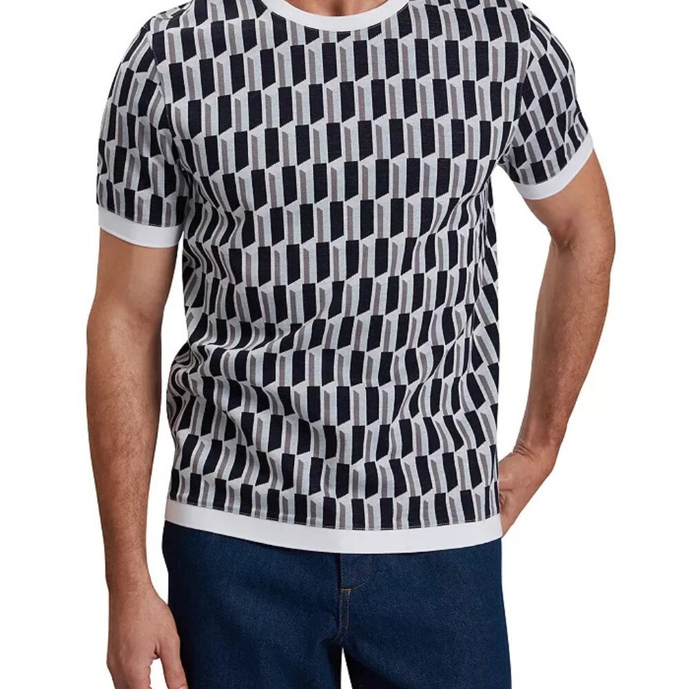 Ted Baker Men's Marvins Short Sleeve Casual Pullover shirt - Large (4) - NWT